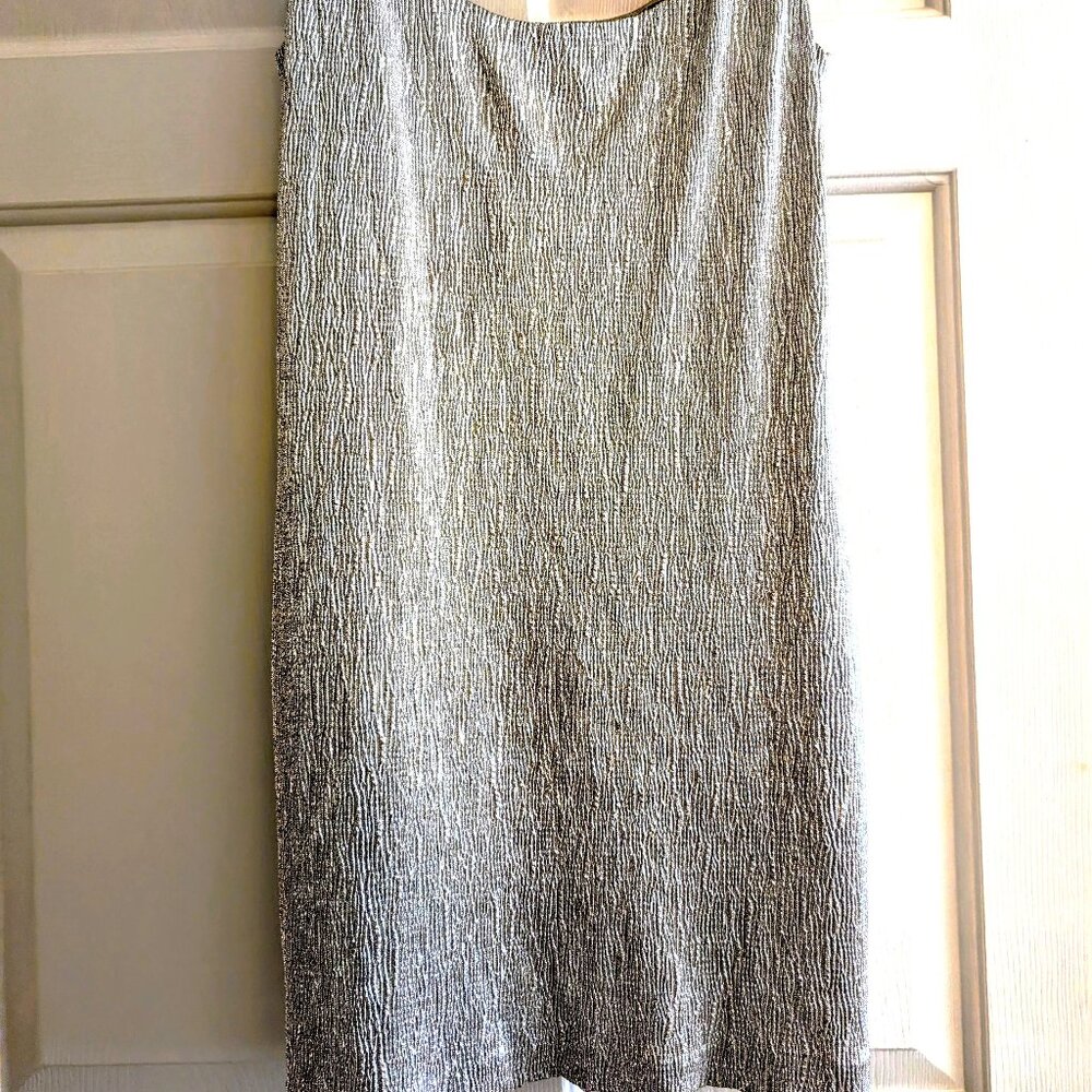 Silver Glitter Sheath Dress Size Small